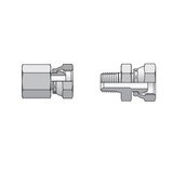 Pipe Swivel - NPT/NPTF to NPSM Swivel - Straight